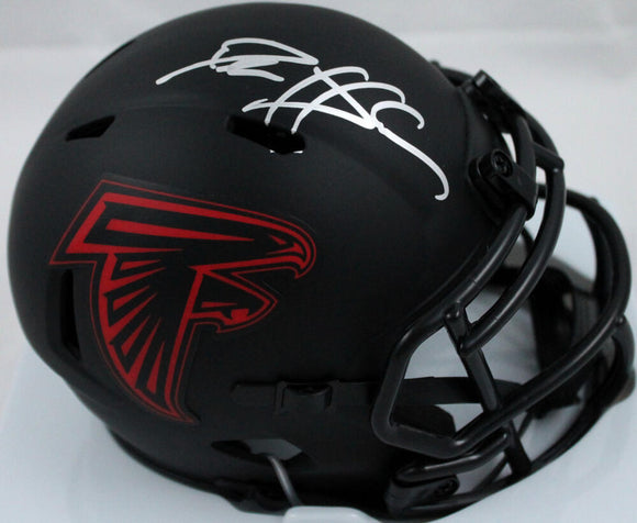 Deion Sanders Autographed Atlanta Falcons Eclipse Mini Helmet-Beckett W Hologram *Silver Image 1