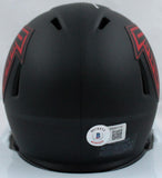 Deion Sanders Autographed Atlanta Falcons Eclipse Mini Helmet-Beckett W Hologram *Silver Image 3