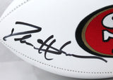 Deion Sanders Autographed San Francisco 49ers Logo Football w/Primetime-Beckett W Hologram *Black Image 2