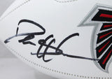 Deion Sanders Autographed Atlanta Falcons Logo Football w/Primetime-Beckett W Hologram *Black Image 2