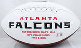 Deion Sanders Autographed Atlanta Falcons Logo Football w/Primetime-Beckett W Hologram *Black Image 4