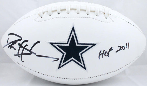 Deion Sanders Autographed Dallas Cowboys Logo Football w/HOF-Beckett W Hologram *Black Image 1