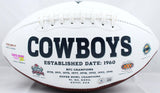 Deion Sanders Autographed Dallas Cowboys Logo Football w/HOF-Beckett W Hologram *Black Image 4