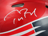 Tom Brady Signed New England Patriots F/S Flash Speed Authentic Helmet-Fanatics/LOA *White Image 2