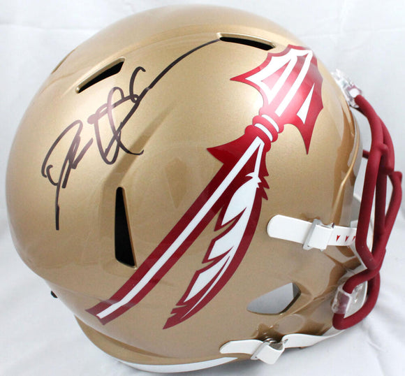 Deion Sanders Autographed Florida State Seminoles F/S Speed Helmet-Beckett W Hologram *Black Image 1