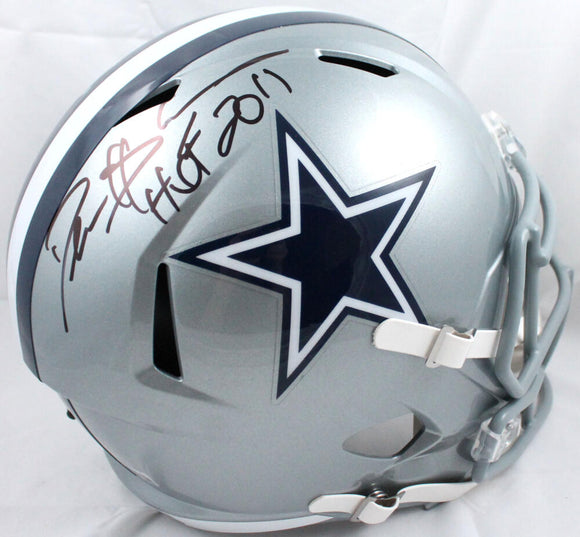 Deion Sanders Autographed Dallas Cowboys F/S Speed Helmet w/HOF-Beckett W Hologram *Black Image 1