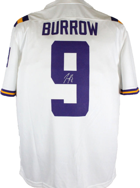 Joe burrow best sale signed lsu jersey