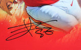 Travis Kelce Signed Kansas City Chiefs Framed 16x20 Stretched Canvas-Beckett W Hologram *Black Image 2