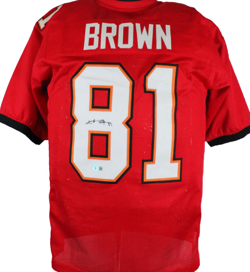 The Jersey Source Autographs Antonio Brown Autographed Red Pro Style Jersey-Beckett W Hologram *Black