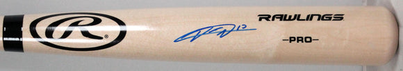 Yuli Gurriel Autographed Blonde Rawlings Pro Bat-JSA W *Blue Image 1
