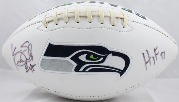 Kenny Easley Autographed Seattle Seahawks HOF 17 Logo Football- JSA Witness Auth Image 1
