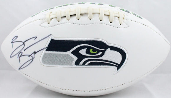Brian Bosworth Autographed Seattle Seahawks Logo Football- JSA Witnessed Auth Image 1