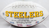 Dermontti Dawson Autographed Steelers Logo Football W/HOF- The Jersey Source Auth Image 4