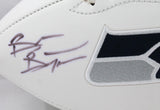 Brian Bosworth Autographed Seattle Seahawks Logo Football- Beckett Auth Image 2