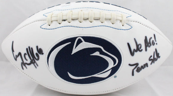 Connor McGovern Autographed Penn State Nittany Lions Logo Football w/ We Are Penn State- JSA W Auth Image 1