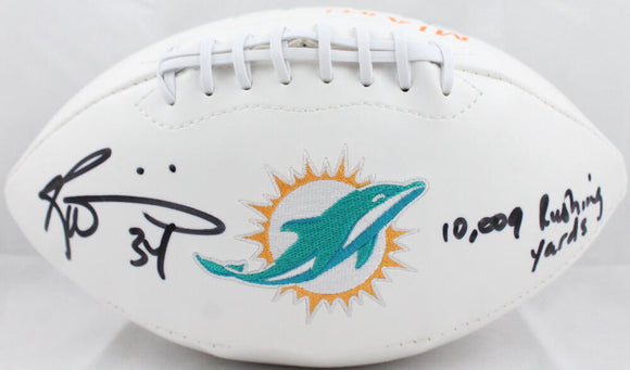 Ricky Williams Autographed Miami Dolphins Logo Football W/ Insc - JSA W *Bold Image 1
