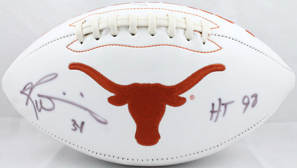 Ricky Williams Autographed Texas Longhorns Logo Football w/ HT 98- JSA W Authenticated  Image 1