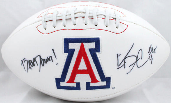 Ka'Deem Carey Bear Down Autographed Arizona Wildcats Logo Football- JSA W Auth Image 1