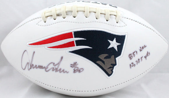 Irving Fryar Autographed New England Patriots Logo Football SGC Authentic 2 INSC Image 1