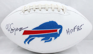 O. J. Simpson Autographed Buffalo Bills Logo Football W/ HOF- JSA Witnessed Auth Image 1