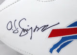 O. J. Simpson Autographed Buffalo Bills Logo Football W/ HOF- JSA Witnessed Auth Image 2