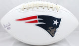 Ben Coates Autographed New England Patriots Logo Football- Beckett Auth Image 1
