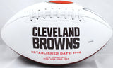 Jarvis Landry Autographed Cleveland Browns Logo Football- JSA W Auth *Left Image 3