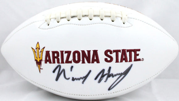 N'Keal Harry Autographed Arizona State Sun Devils Logo Football - Beckett Auth *Black Image 1