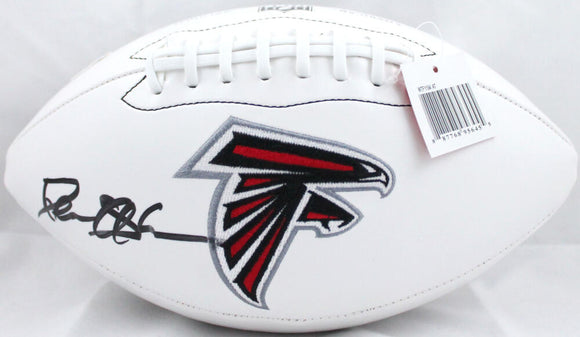Deion Sanders Autographed Atlanta Falcons Wilson Logo Football- Beckett W Image 1