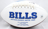 Billy Shaw Autographed Buffalo Bills Logo Football w/ HOF- TJS Auth *Black Image 4
