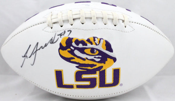 Leonard Fournette Autographed LSU Tigers Logo Football- JSA Authenticated Image 1