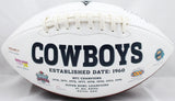 Taco Charlton Autographed Dallas Cowboys Logo Football JSA Witness Authenticated Image 3