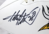 Adrian Peterson Autographed Minnesota Vikings Logo Football- Beckett Auth Image 2