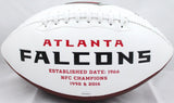 Jamal Anderson Autographed Atlanta Falcons Logo Football w/Insc.- JSA Witnessed Auth Image 4
