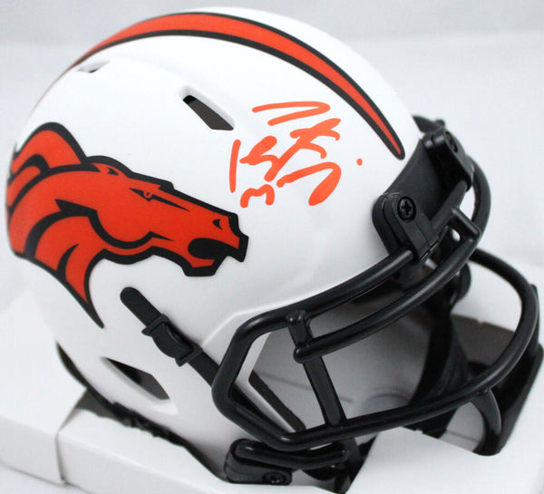 Peyton Manning Signed Denver Broncos Speed Lunar With Omaha Visor