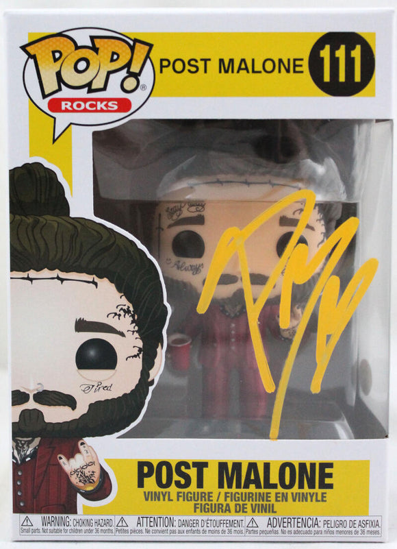 Post Malone Autographed Funko Pop! #111 - JSA *Yellow Image 1