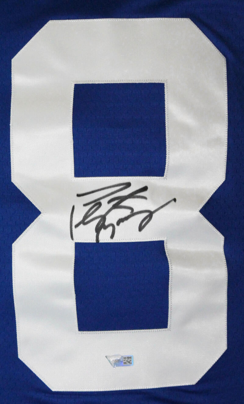 Peyton Manning Indianapolis Colts Autographed Blue Mitchell & Ness