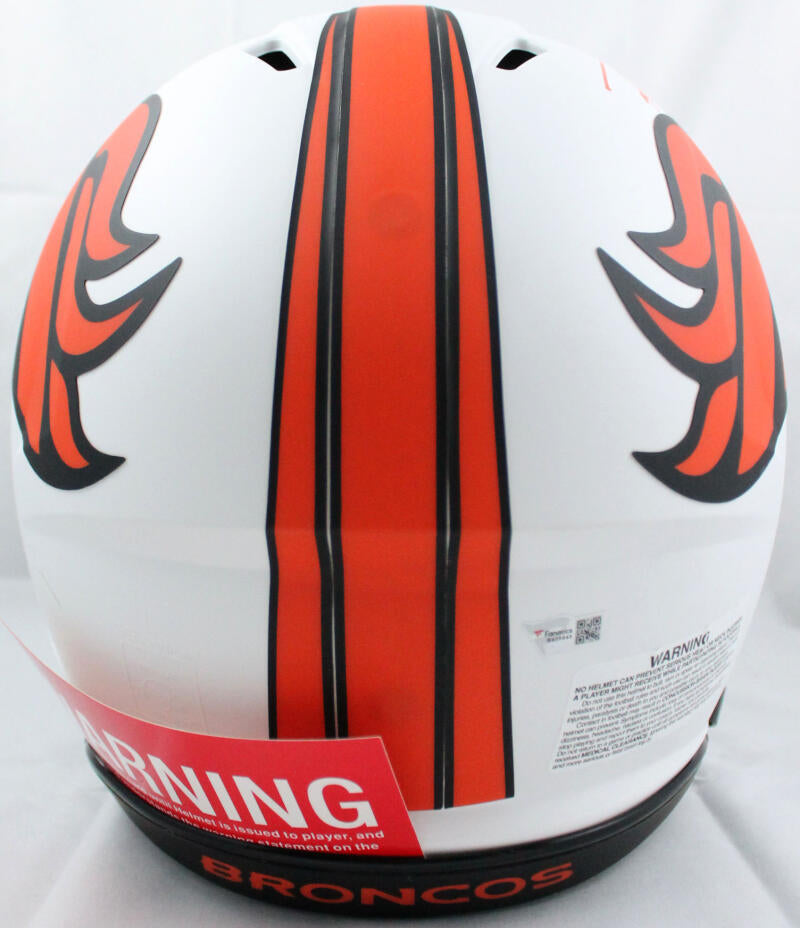 Russell Wilson Denver Broncos Autographed Riddell Lunar Eclipse Alternate Speed Flex Authentic Helmet