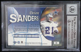 1998 Fleer Brilliants #51 Deion Sanders Dallas Cowboys BAS Autograph 10  Image 2