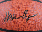 Hakeem Olajuwon Shaquille O' Neal Autographed Wilson NBA Basketball-BAW Holo JSA W *Black Image 3