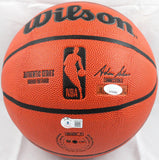 Hakeem Olajuwon Shaquille O' Neal Autographed Wilson NBA Basketball-BAW Holo JSA W *Black Image 4