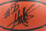 Dikembe Mutombo Shaquille O' Neal Autographed Wilson NBA Basketball-Beckett W Hologram *Black Image 2