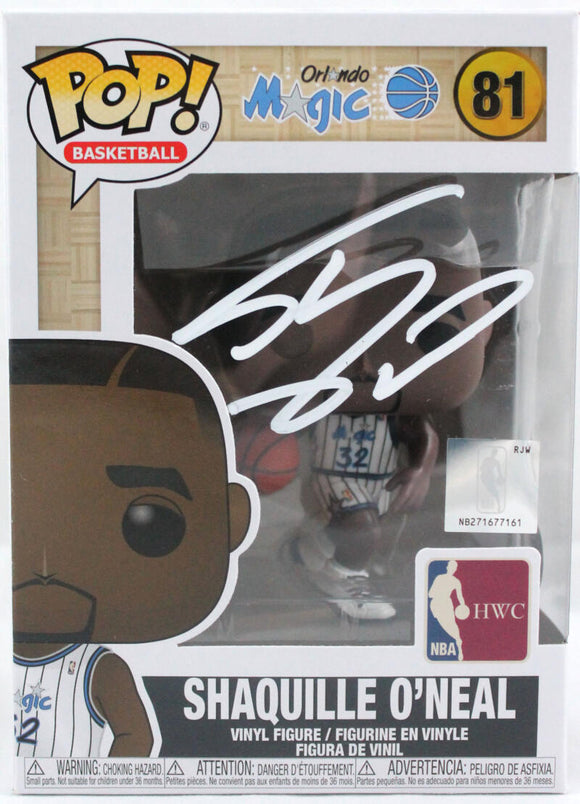 Shaquille O'Neal Autographed Funko Pop Figurine #81-Beckett W Hologram *White Image 1