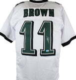 A.J. Brown Autographed White Pro Style Jersey-Beckett W Hologram *Silver Image 1