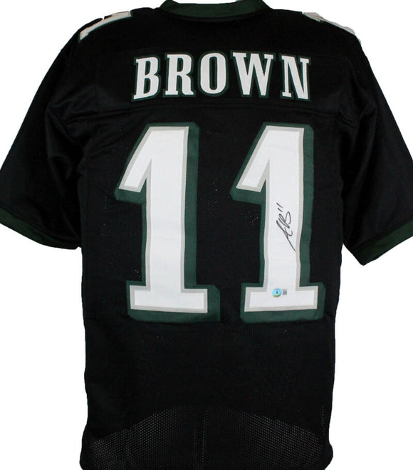 A.J. Brown Autographed Black Pro Style Jersey-Beckett W Hologram *Black Image 1