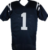 A.J. Brown Autographed Blue College Style Jersey-Beckett W Hologram  Image 3