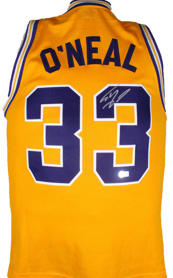 Shaquille O'Neal Autographed LSU Gold Retro Brand Jersey-Beckett W Hologram *Silver Image 1