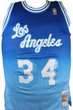 Shaquille O' Neal Autographed LA Lakers Blue Mitchell&Ness HWC Swingman Jersey-Beckett W Hologram *Black Image 3