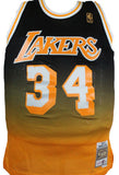 Shaquille O' Neal Signed LA Lakers Fadeaway Mitchell&Ness HWC Swingman Jersey-Beckett W Hologram *Black Image 3