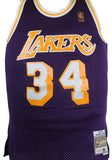 Shaquille O' Neal Signed LA Lakers Purple Mitchell&Ness HWC Swingman Jersey-Beckett W Hologram *Silver Image 3